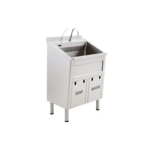 single stainless steel  scrub sinks