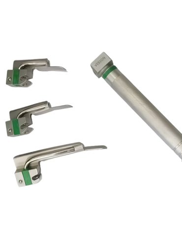 Fiber optic Laryngoscope with Miller Blades Size 00,0,1